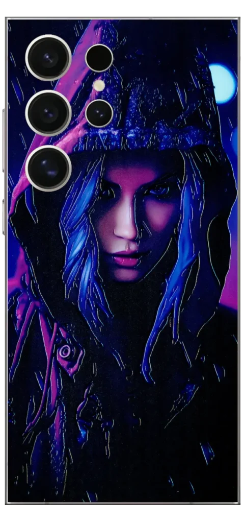 Girl In Hoodie Mobile Skin