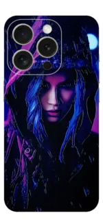 Girl In Hoodie Mobile Skin