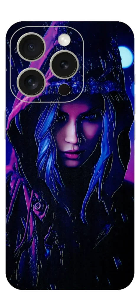 Girl In Hoodie Mobile Skin