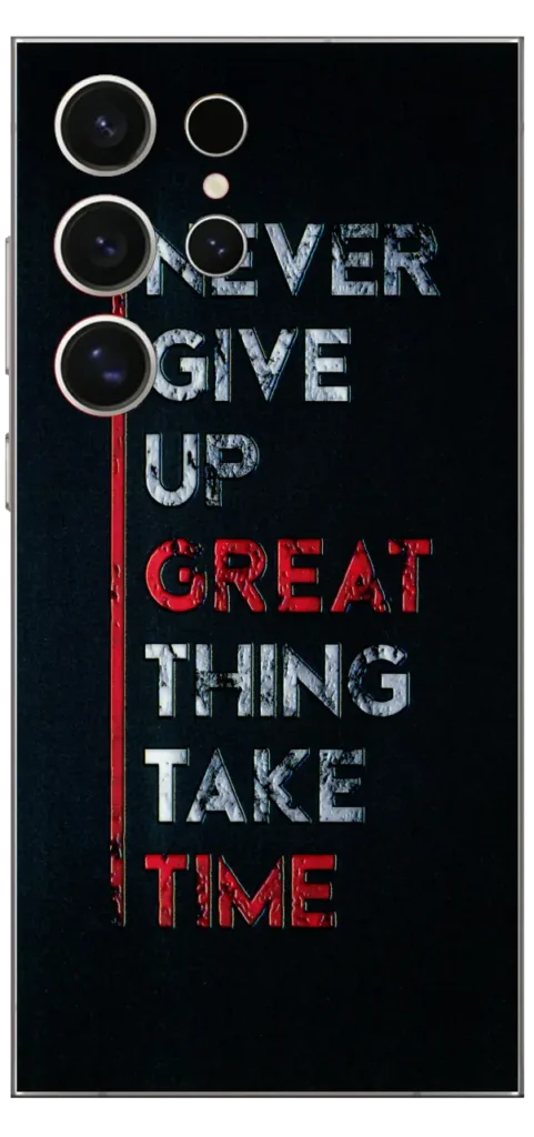 Great Things Takes Time Mobile Skin