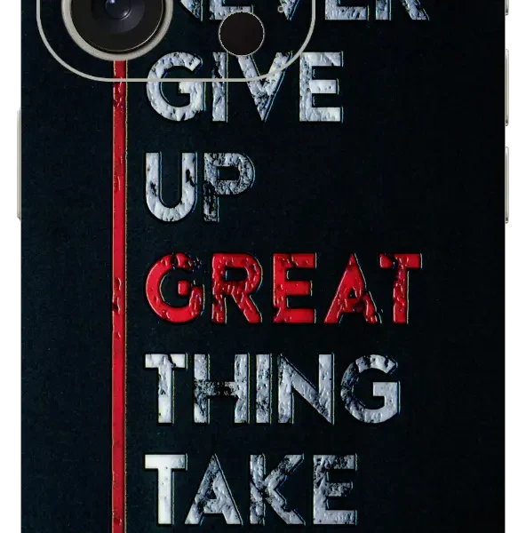 Great Things Takes Time Mobile Skin