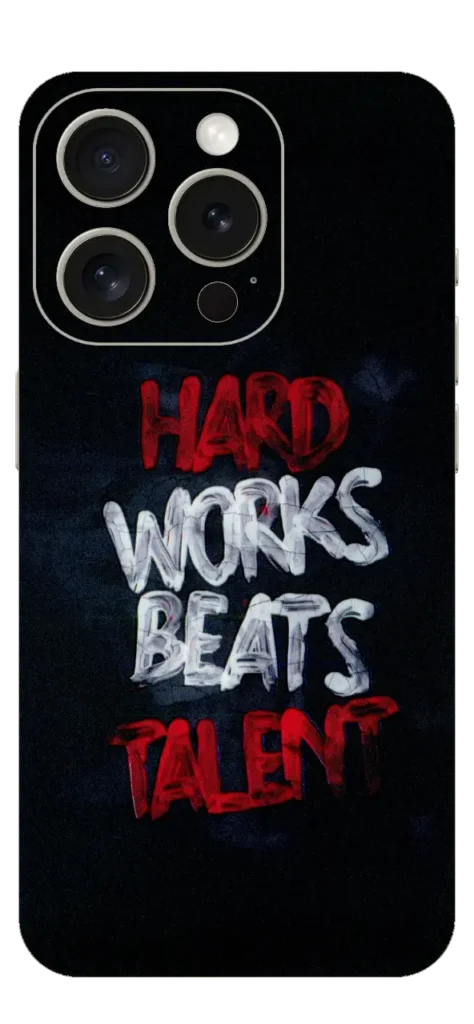 Hard Work Beats Talent Mobile Skin