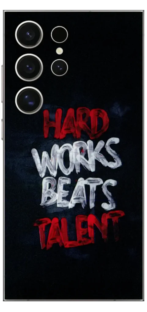 Hard Work Beats Talent Mobile Skin