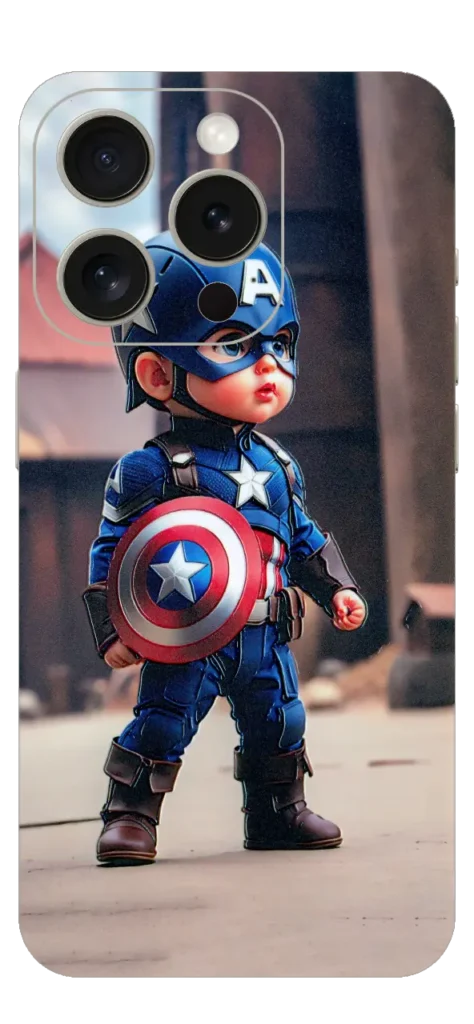 Kid Captain America Mobile Skin