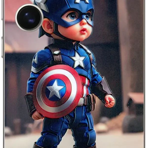 Kid Captain America Mobile Skin