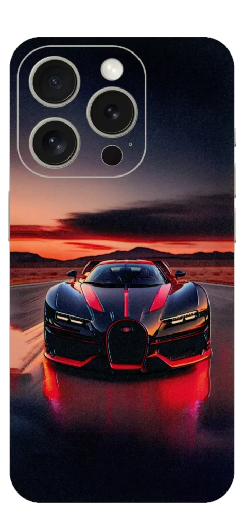 Red And Black Car Mobile Skin