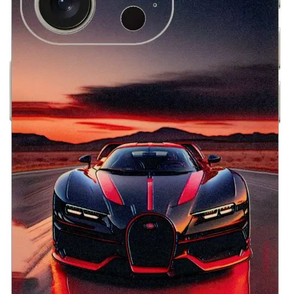 Red And Black Car Mobile Skin