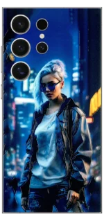 Stylish Girl Mobile Skin