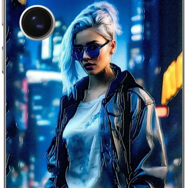 Stylish Girl Mobile Skin