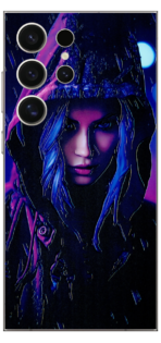 Girl In Hoodie Skin For For Samsung S24 Ultra