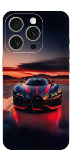 Red And Black Car Skin For IPhone 15 Pro Max