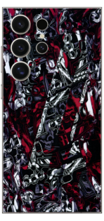 Red And White Weapon Skin For Samsung S24 Ultra