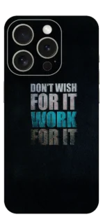 Work For It Car Skin For IPhone 15 Pro Max