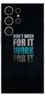 Work For It Car Skin For Samsung S24 Ultra