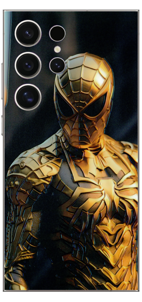 Yellow Spiderman Skin For Samsung S24 Ultra
