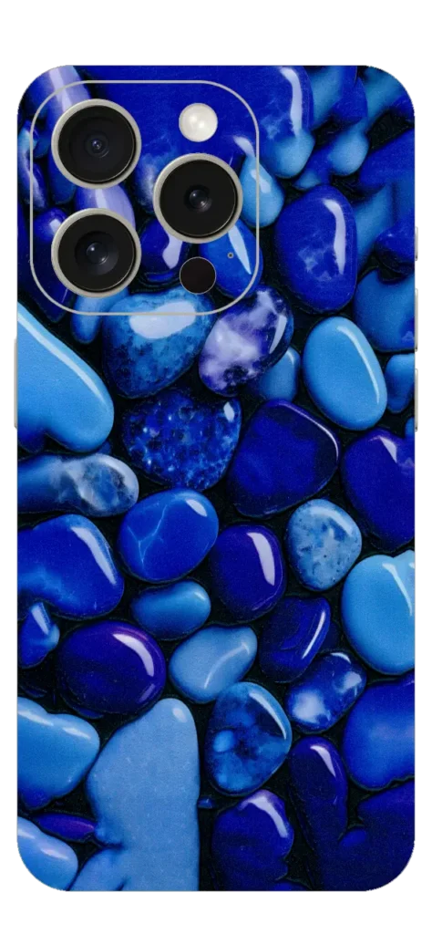 Blue Stones Mobile Skin For IPhone 15 Pro Max