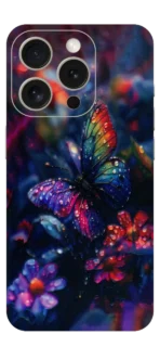 Colourful Butterfly Mobile Skin For IPhone 15 Pro Max