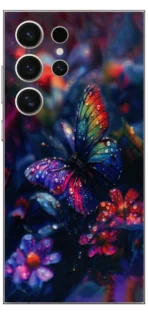 Colourful Butterfly Mobile Skin For Samsung S24 Ultra