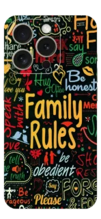 Family Rules Mobile Skin For IPhone 15 Pro Max