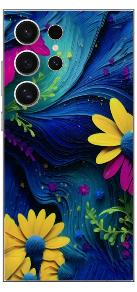 Rainbow Blooms Mobile Skin For Samsung S24 Ultra