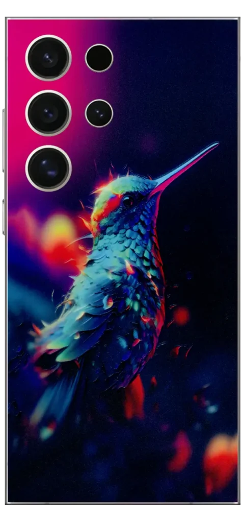 Colourful Bird Mobile Skin For Samsung S24 Ultra